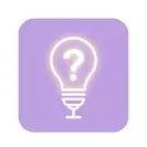 Lack of guidance Light bulb guidance icon
