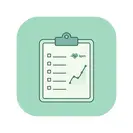 Health tracking chaos Health clipboard icon